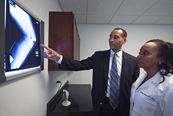 Dr. Mark and Dr. Erica Viewing x-ray